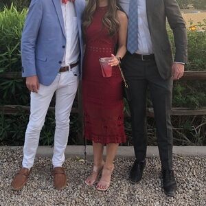 Lady Black Tie Rivers midi dress